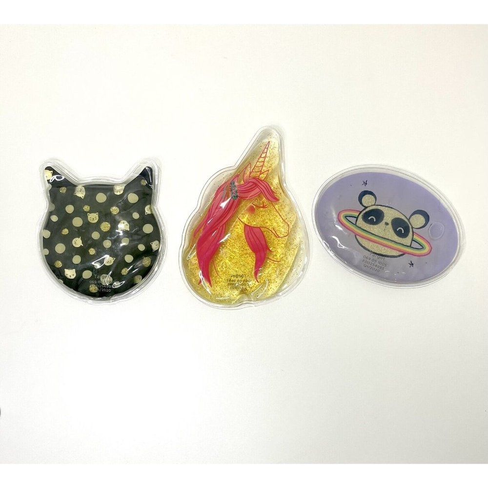 Kids Ice Packs Cat & Jack Girls Aurora Gel Ice Packs  Refreezable Lunch time 3PK